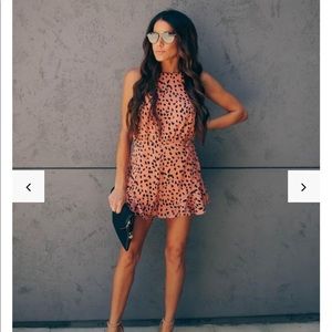 VICI NWOT Flintstone Backless Ruffle Romper